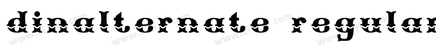 dinalternate regular字体转换